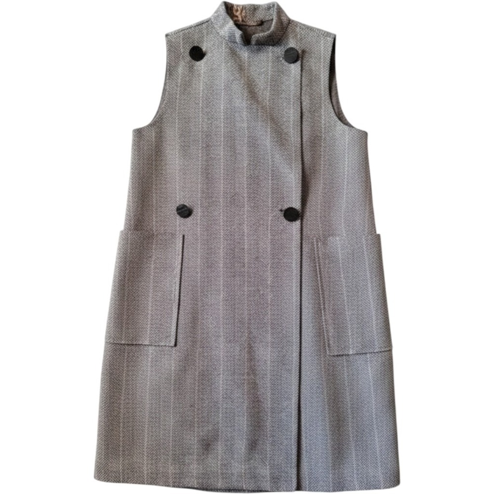 Sleeveless Herringbone Dress Vest Career Professional Work‎ Wear